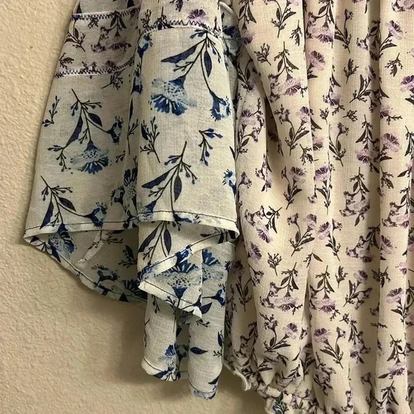 Free People Women Ivory Rose Valley Off-the-Shoulder Bell Sleeve Blouse X-Small - Picture 2 of 8